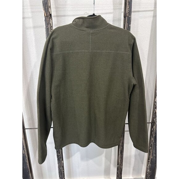 The North Face men's half-zip pullover in olive green - Picture 2 of 8